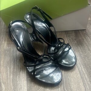 Kenneth Cole Black Heeled Sandals